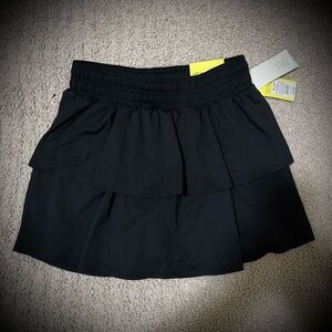 “All in Motion” Black Layered Kids Skirt
